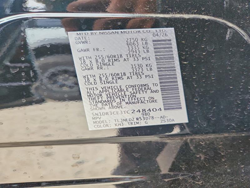 Продажа на аукционе авто 2026 Nissan Pathfinder, vin: 5N1DR3CE3TC248404, номер лота: 66069836