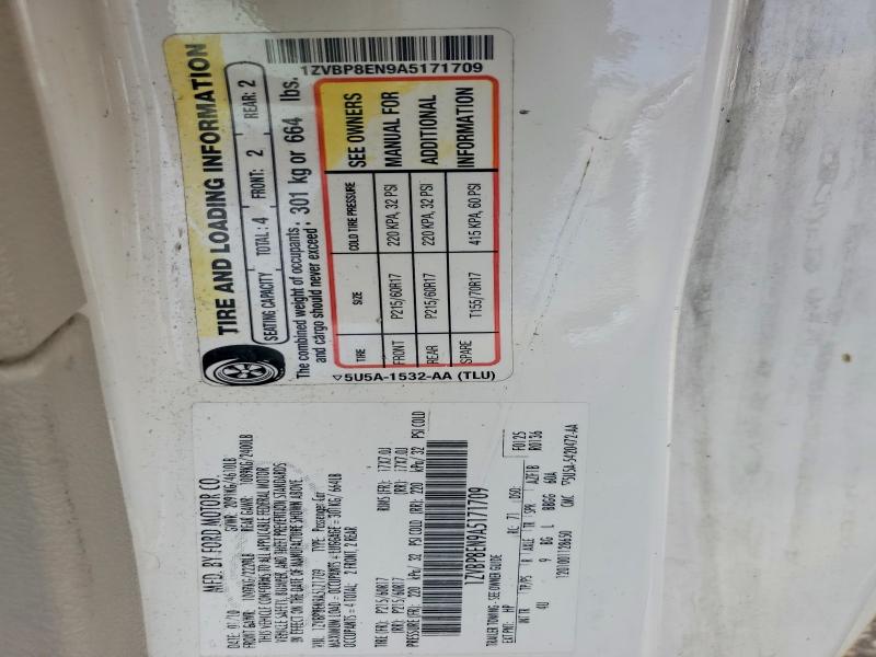 2010 Ford Mustang მანქანა იყიდება აუქციონზე, vin: 1ZVBP8EN9A5171709, აუქციონის ნომერი: 68448726