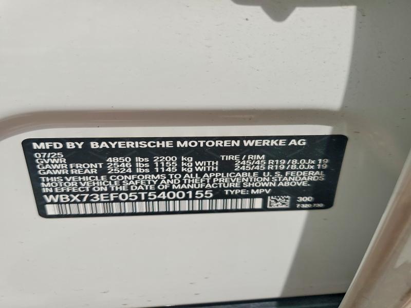 Aukcja sprzedaży 2026 Bmw X1, vin: WBX73EF05T5400155, numer aukcji: 68975536