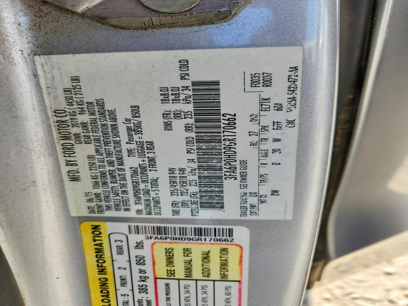 Продажа на аукционе авто 2016 Ford Fusion, vin: 3FA6P0HD9GR170662, номер лота: 68425296