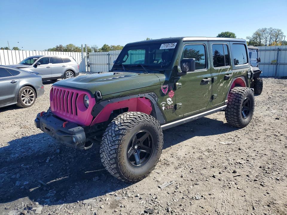 2021 Jeep Wrangler Unlimited მანქანა იყიდება აუქციონზე, vin: 1C4HJXFG1MW564451, აუქციონის ნომერი: 71101726
