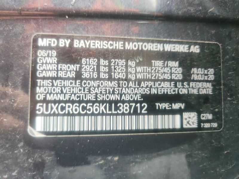 Aukcja sprzedaży 2019 Bmw X5, vin: 5UXCR6C56KLL38712, numer aukcji: 67133986