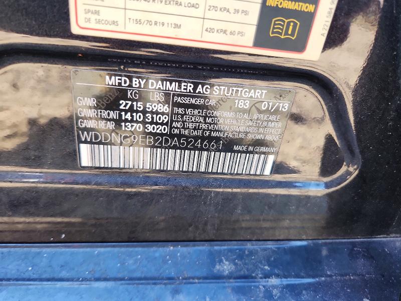 Aukcja sprzedaży 2013 Mercedes-benz S, vin: WDDNG9EB2DA524661, numer aukcji: 68294216