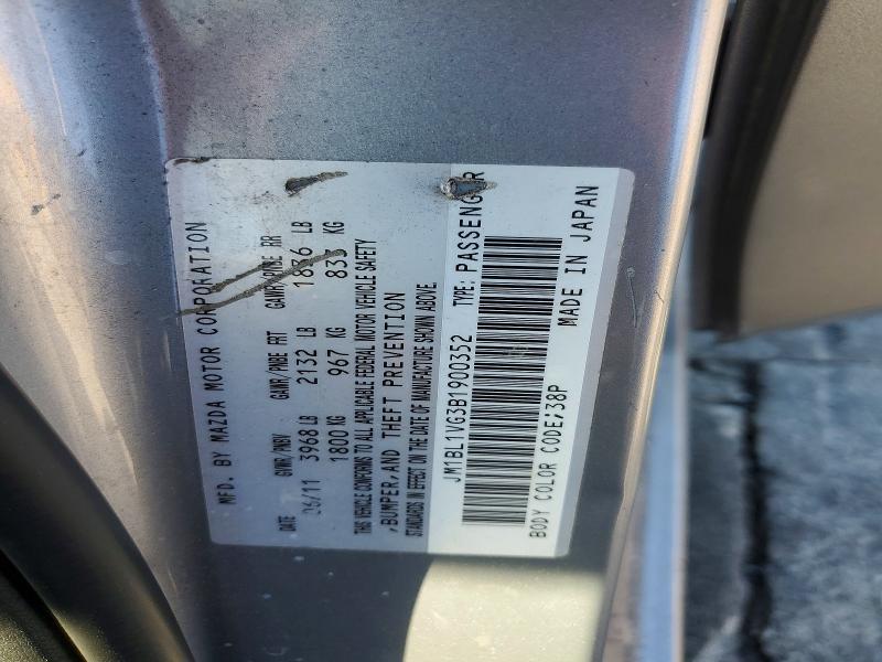 Aukcja sprzedaży 2011 Mazda 3, vin: JM1BL1VG3B1900352, numer aukcji: 70332706