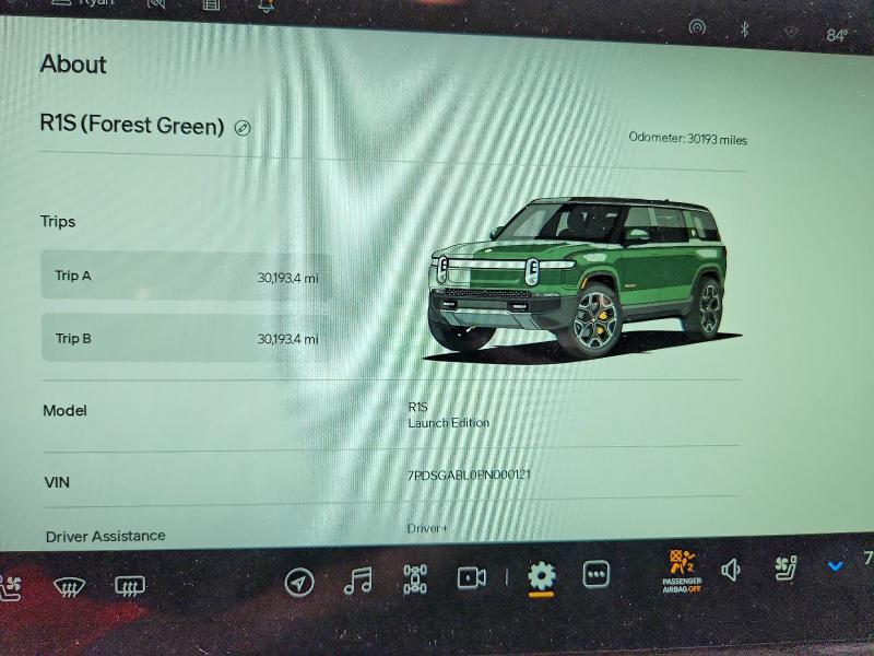 68608076 :رقم المزاد ، 7PDSGABL0PN000121 vin ، 2023 Rivian R1s مزاد بيع