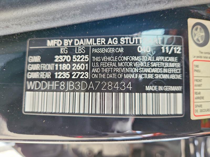 Aukcja sprzedaży 2013 Mercedes-benz E, vin: WDDHF8JB3DA728434, numer aukcji: 67702356