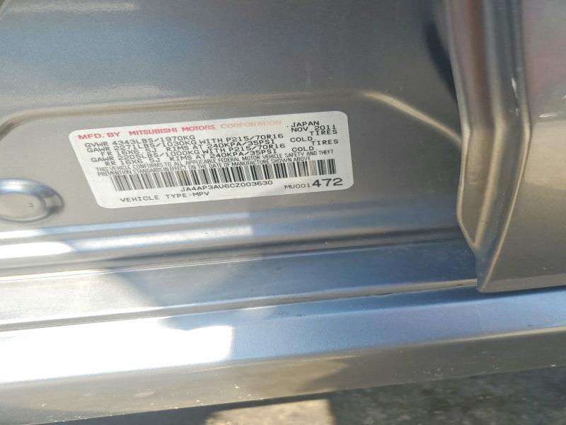 Продаж на аукціоні авто 2012 Mitsubishi Outlander Sport, vin: JA4AP3AU6CZ003630, номер лоту: 67459026