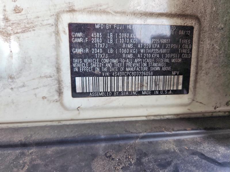66849396 :رقم المزاد ، 4S4BRCPC8D3226058 vin ، 2013 Subaru Outback مزاد بيع