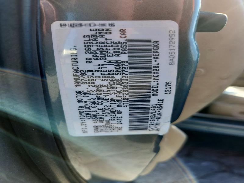 Aukcja sprzedaży 2003 Toyota Avalon, vin: 4T1BF28B03U277278, numer aukcji: 68168896
