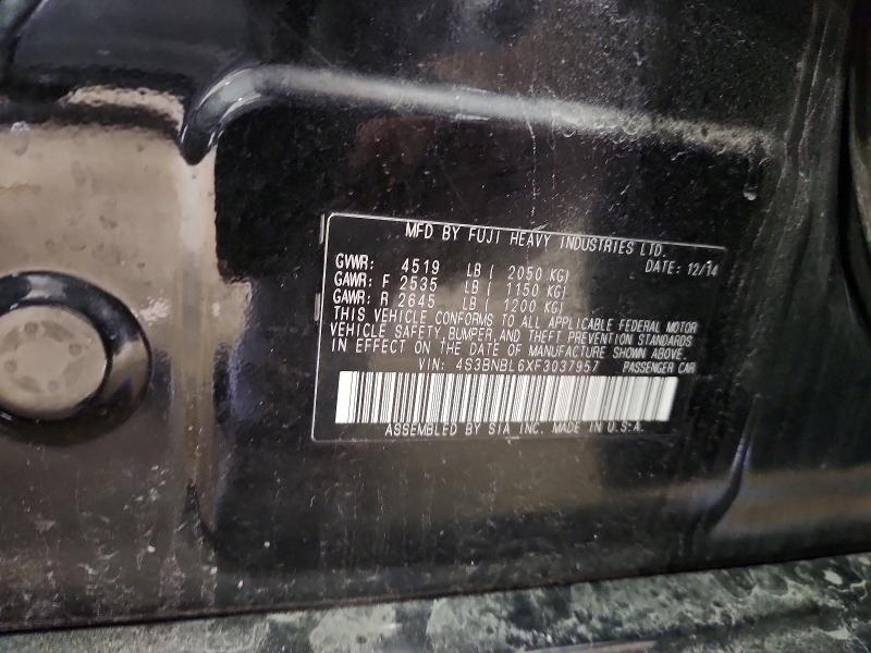Aukcja sprzedaży 2015 Subaru Legacy, vin: 4S3BNBL6XF3037957, numer aukcji: 69676096