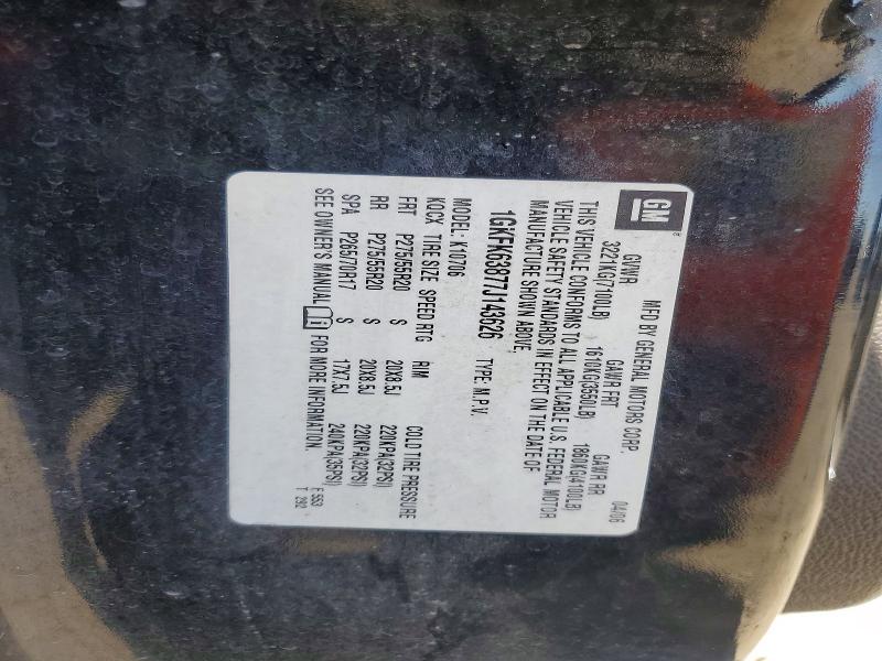 Продажа на аукционе авто 2007 Gmc Yukon, vin: 1GKFK63877J143626, номер лота: 70268606
