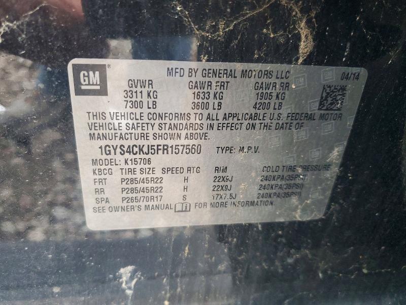 Продаж на аукціоні авто 2015 Cadillac Escalade, vin: 1GYS4CKJ5FR157560, номер лоту: 70659816