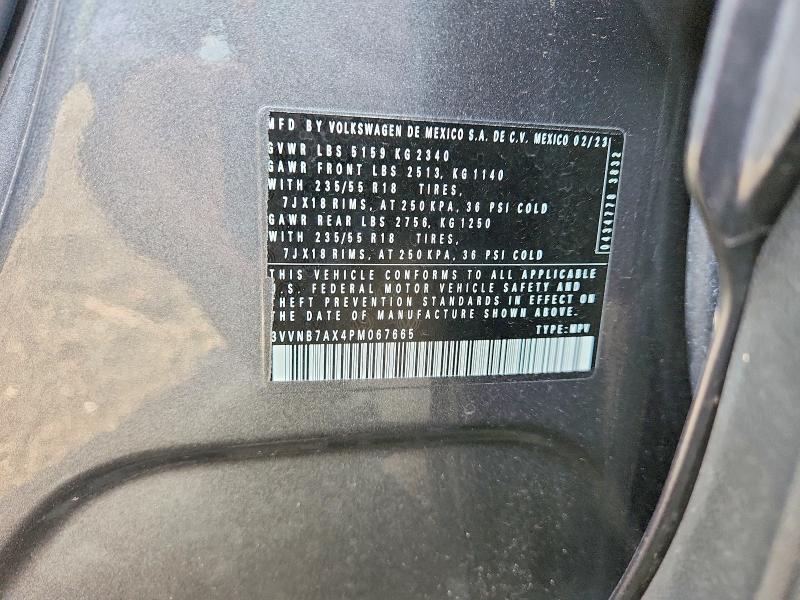 Продаж на аукціоні авто 2023 Volkswagen Tiguan, vin: 3VVNB7AX4PM067665, номер лоту: 70262766
