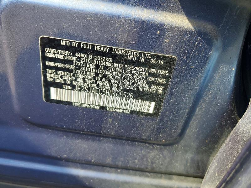 67376796 :رقم المزاد ، JF2SJAEC5HH405526 vin ، 2017 Subaru Forester مزاد بيع