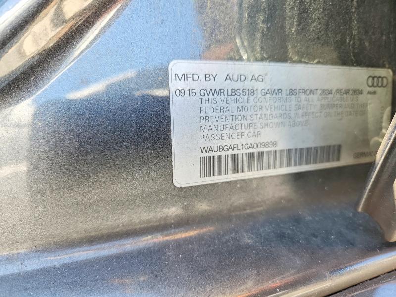 Aukcja sprzedaży 2016 Audi S4, vin: WAUBGAFL1GA009898, numer aukcji: 66944736