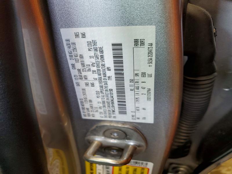 66536826 :رقم المزاد ، 1FMCU9H96NUA10150 vin ، 2022 Ford Escape مزاد بيع