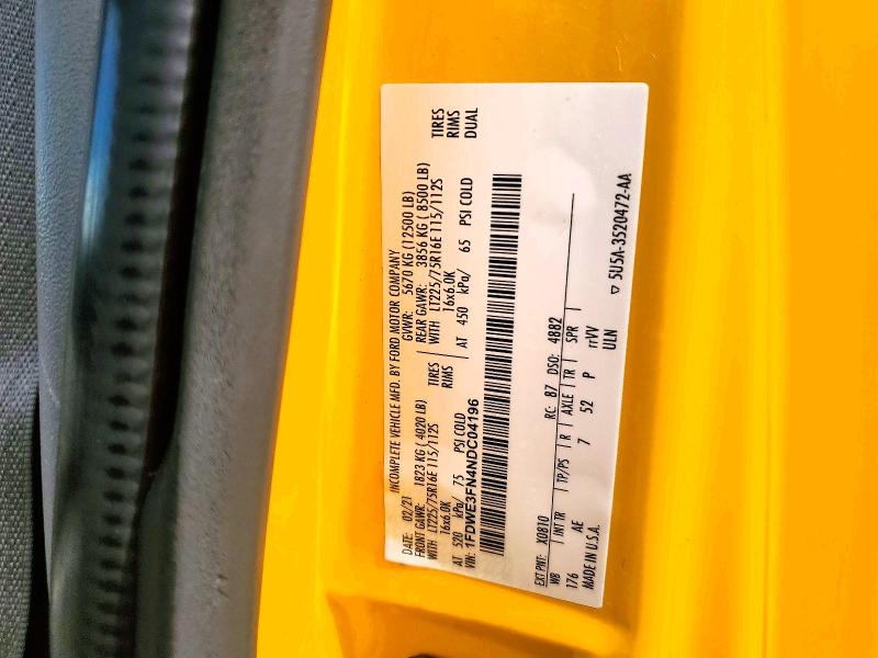 2022 Ford Econoline მანქანა იყიდება აუქციონზე, vin: 1FDWE3FN4NDC04196, აუქციონის ნომერი: 70526986