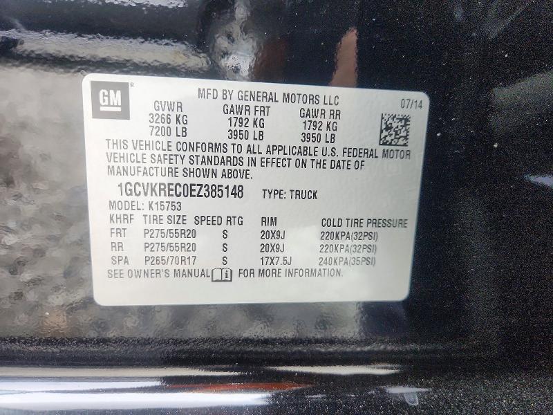 69922686 :رقم المزاد ، 1GCVKREC0EZ385148 vin ، 2014 Chevrolet Silverado مزاد بيع