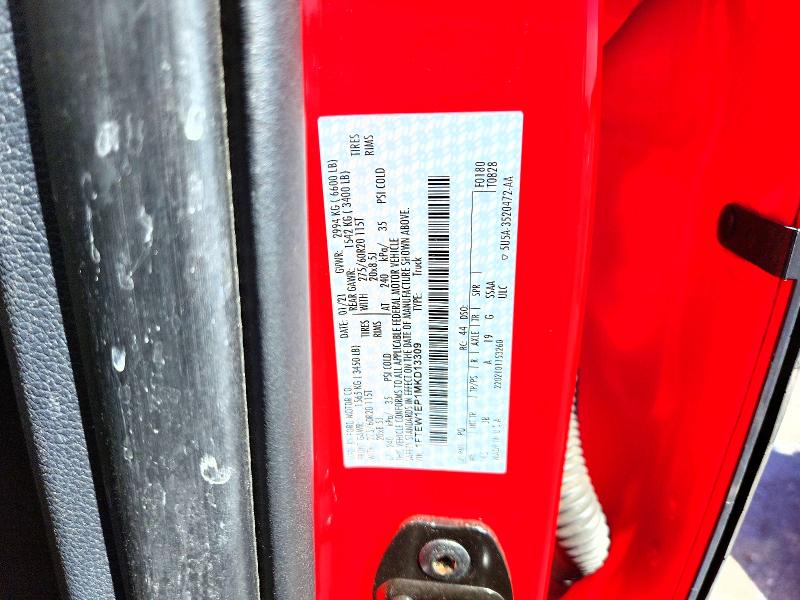 68857616 :رقم المزاد ، 1FTEW1EP1MKD13309 vin ، 2021 Ford F150 مزاد بيع