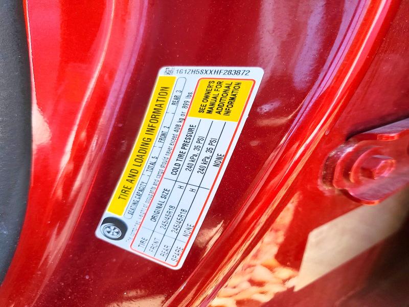 Aukcja sprzedaży 2017 Chevrolet Malibu, vin: 1G1ZH5SXXHF283872, numer aukcji: 68309656