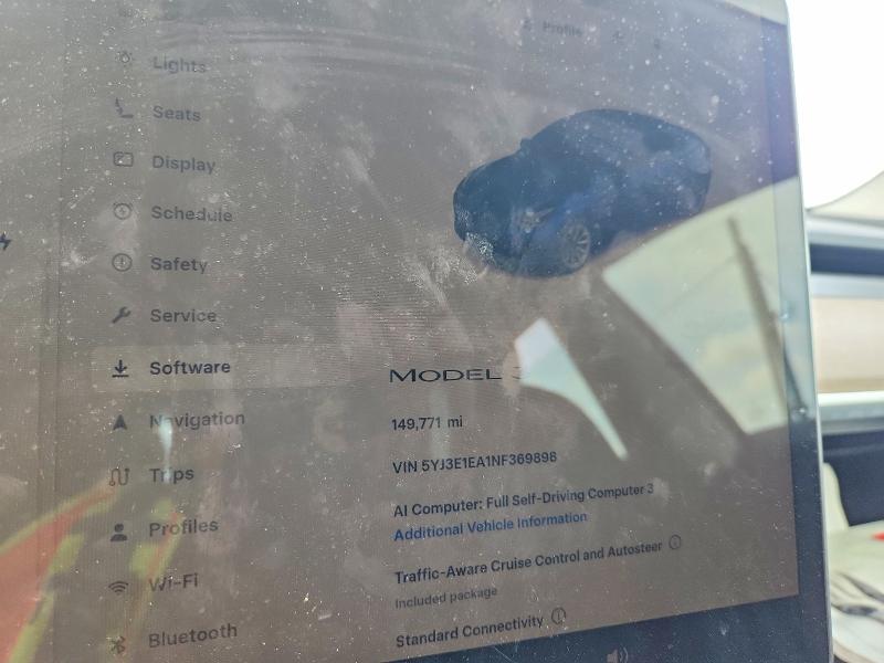 2022 Tesla Model 3 მანქანა იყიდება აუქციონზე, vin: 5YJ3E1EA1NF369898, აუქციონის ნომერი: 70176556