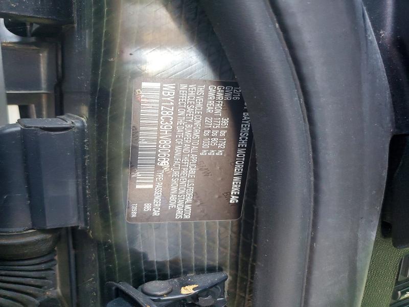 69307366 :رقم المزاد ، WBY1Z8C39HV890669 vin ، 2017 Bmw I3 مزاد بيع