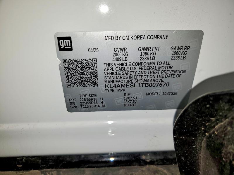 Продажа на аукционе авто 2026 Buick Encore Gx, vin: KL4AMESL1TB007670, номер лота: 69051136