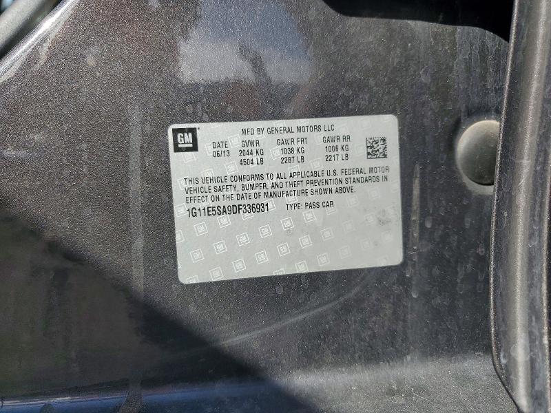 2013 Chevrolet Malibu მანქანა იყიდება აუქციონზე, vin: 1G11E5SA9DF336931, აუქციონის ნომერი: 68821716