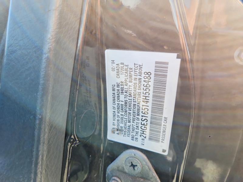 Aukcja sprzedaży 2004 Honda Civic, vin: 2HGES16514H556488, numer aukcji: 68270276