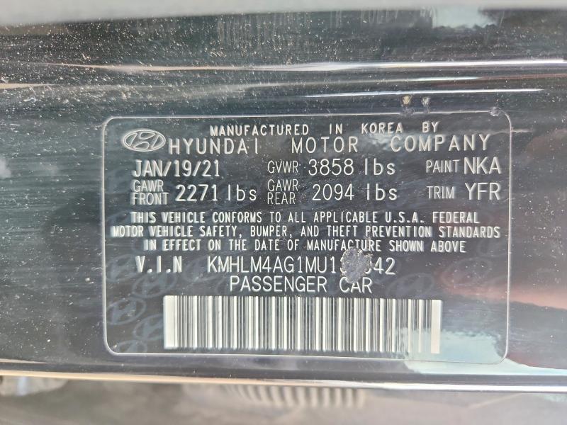 Aukcja sprzedaży 2021 Hyundai Elantra, vin: KMHLM4AG1MU139942, numer aukcji: 69520866