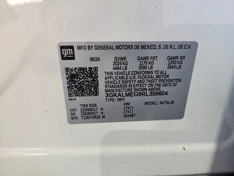 Продаж на аукціоні авто 2024 Gmc Terrain, vin: 3GKALMEG9RL359604, номер лоту: 69967386
