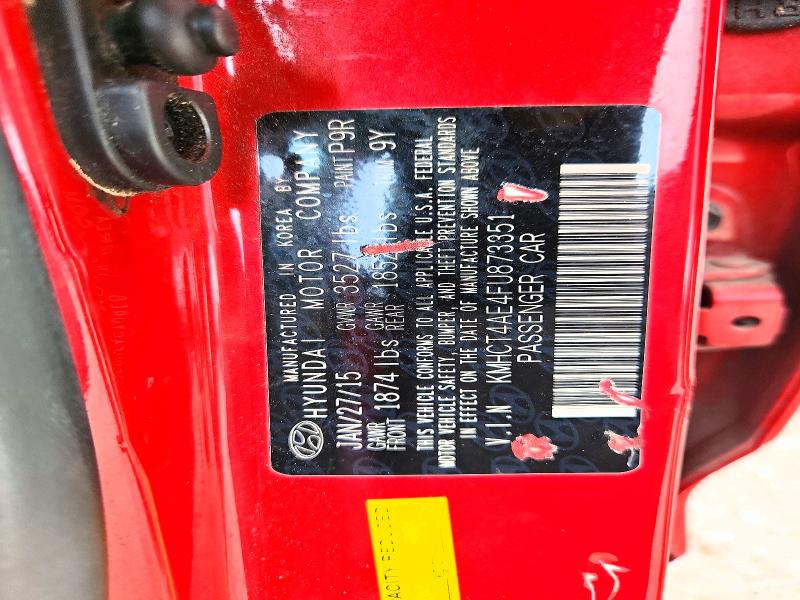 Продаж на аукціоні авто 2015 Hyundai Accent, vin: KMHCT4AE4FU873351, номер лоту: 68669896