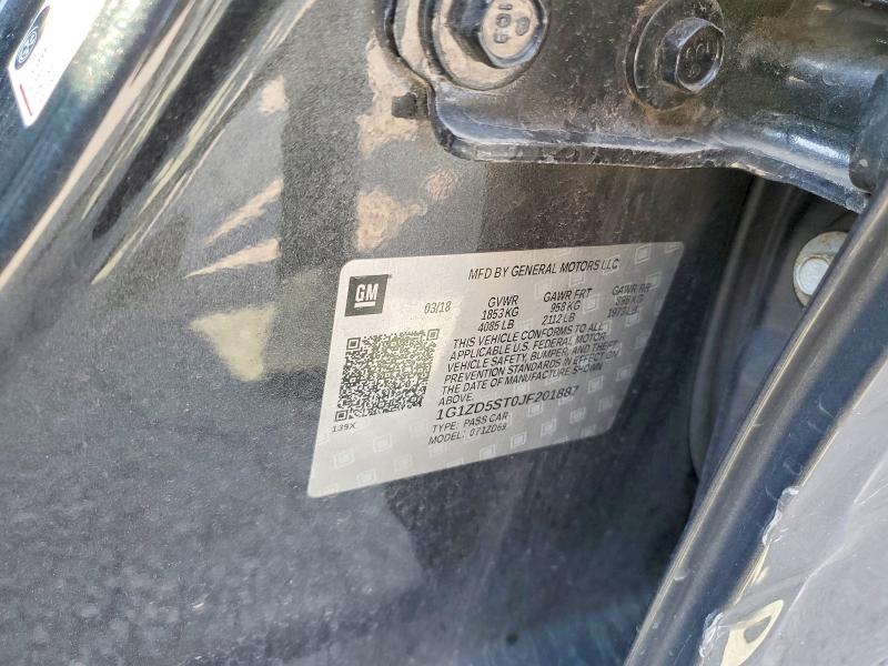 2018 Chevrolet Malibu მანქანა იყიდება აუქციონზე, vin: 1G1ZD5ST0JF201887, აუქციონის ნომერი: 68804536