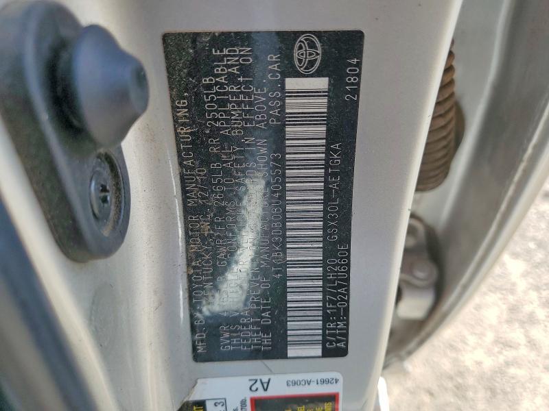 68051676 :رقم المزاد ، 4T1BK3DB0BU405573 vin ، 2011 Toyota Avalon مزاد بيع