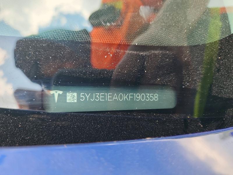 Aukcja sprzedaży 2019 Tesla Model 3, vin: 5YJ3E1EA0KF190358, numer aukcji: 67216806