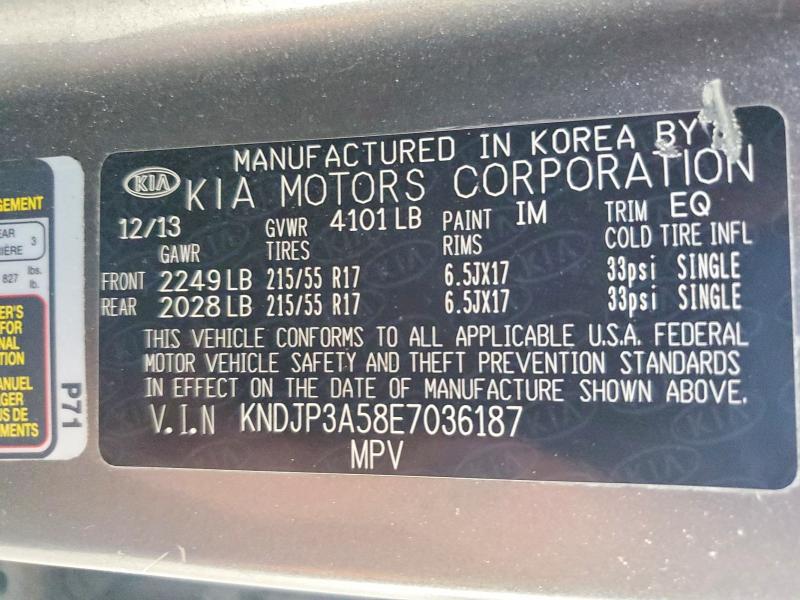 Aukcja sprzedaży 2014 Kia Soul, vin: KNDJP3A58E7036187, numer aukcji: 66545166