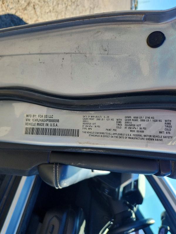 Продажа на аукционе авто 2023 Jeep Grand Cherokee, vin: 1C4RJHAG4P8866598, номер лота: 70325546