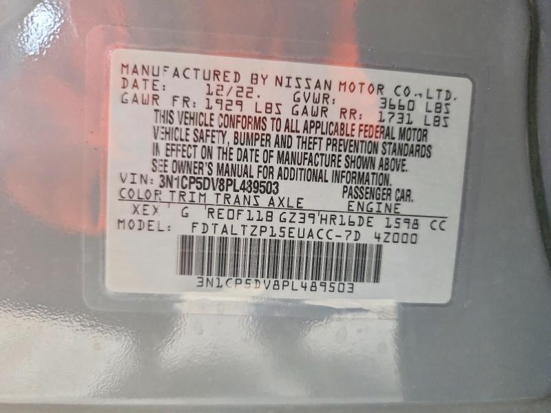 Продаж на аукціоні авто 2023 Nissan Kicks, vin: 3N1CP5DV8PL489503, номер лоту: 67368956