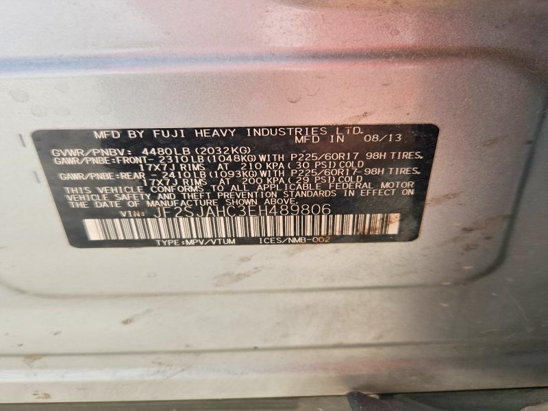 Продажа на аукционе авто 2014 Subaru Forester, vin: JF2SJAHC3EH489806, номер лота: 70432036