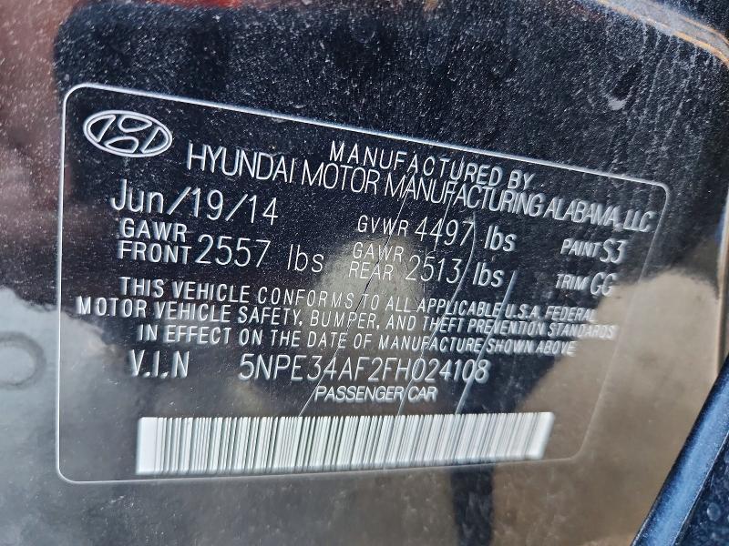 Aukcja sprzedaży 2015 Hyundai Sonata, vin: 5NPE34AF2FH024108, numer aukcji: 68688546