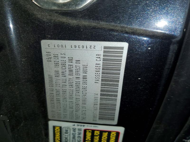 67755636 :رقم المزاد ، WVWEV71KX7W006914 vin ، 2007 Volkswagen New Gti مزاد بيع
