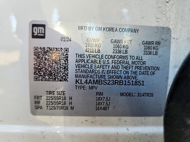 Продаж на аукціоні авто 2024 Buick Encore Gx, vin: KL4AMBS23RB151851, номер лоту: 65495836