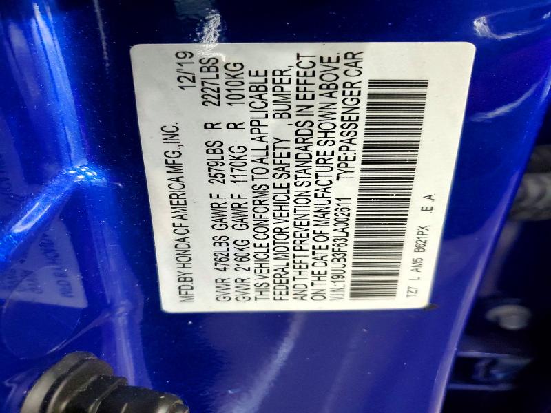 Aukcja sprzedaży 2020 Acura Tlx, vin: 19UUB3F63LA002611, numer aukcji: 67966656
