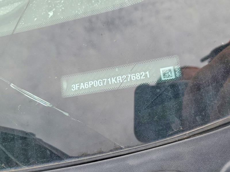 Продажа на аукционе авто 2019 Ford Fusion, vin: 3FA6P0G71KR276821, номер лота: 68953046