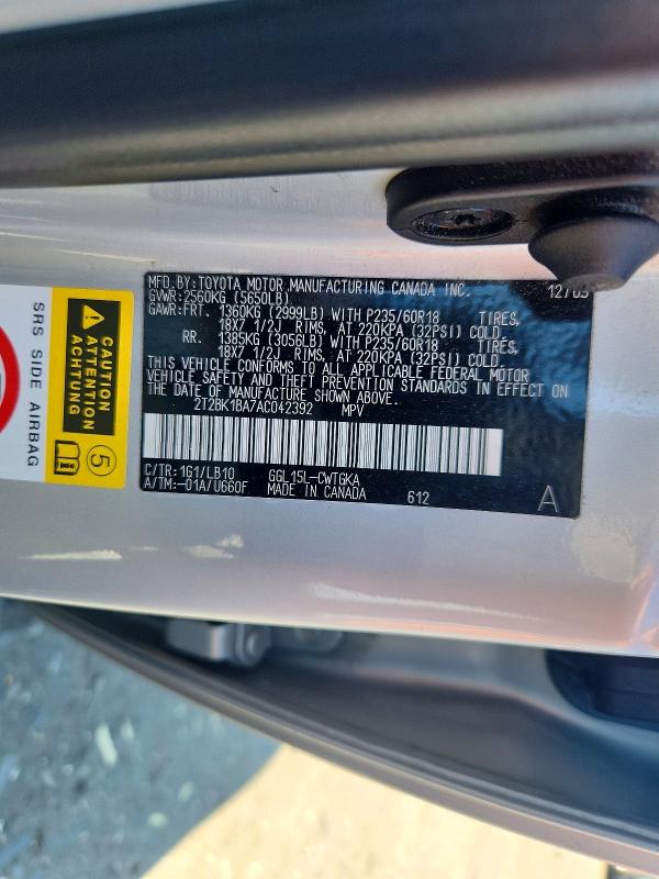 Продажа на аукционе авто 2010 Lexus Rx, vin: 2T2BK1BA7AC042392, номер лота: 68953096
