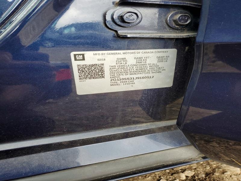 Продажа на аукционе авто 2018 Chevrolet Impala, vin: 2G1105S31J9160512, номер лота: 68410066