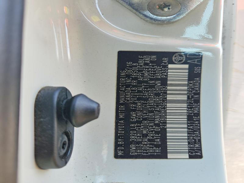 67729756 :رقم المزاد ، 2T1BURHE5GC707192 vin ، 2016 Toyota Corolla مزاد بيع