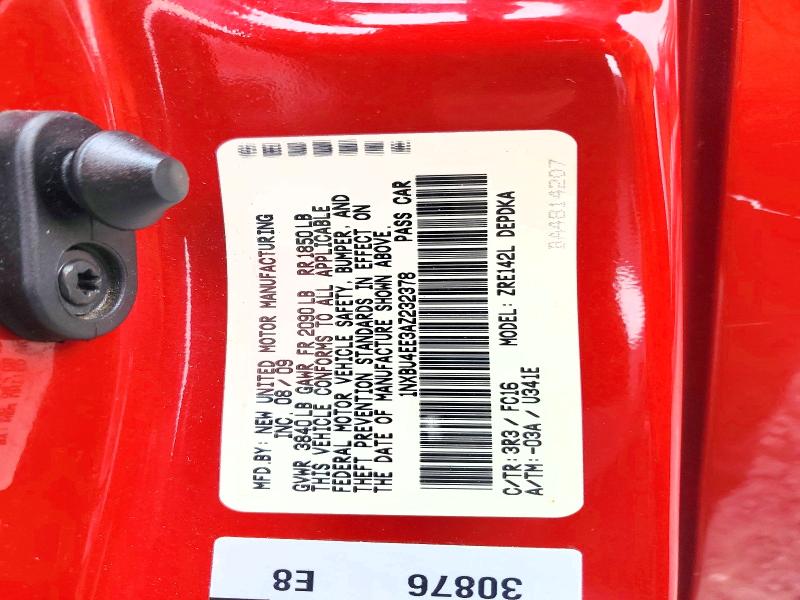 68987246 :رقم المزاد ، 1NXBU4EE3AZ232378 vin ، 2010 Toyota Corolla مزاد بيع