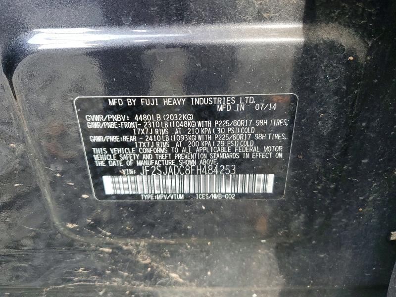 Продажа на аукционе авто 2015 Subaru Forester, vin: JF2SJADC8FH484253, номер лота: 69006926