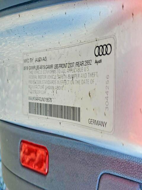 Aukcja sprzedaży 2018 Audi A4, vin: WAUKMAF43JN019575, numer aukcji: 70046436